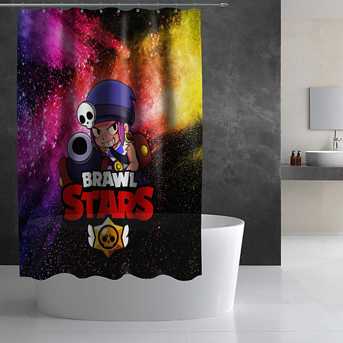 Шторка для ванной Brawl Stars - Penny / 3D-принт – фото 2