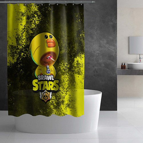 Шторка для ванной Brawl Stars SALLY LEON / 3D-принт – фото 2