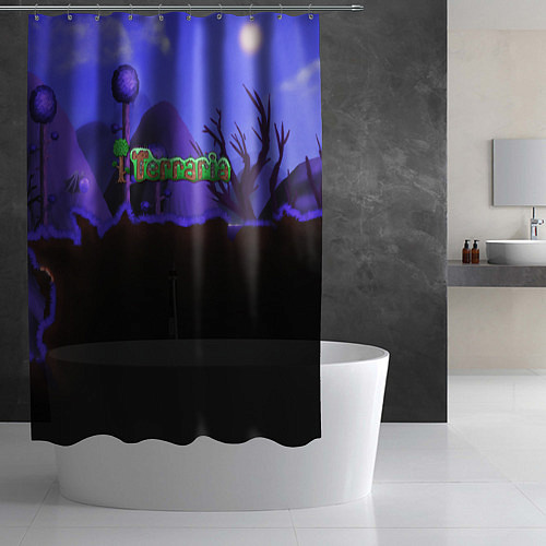 Шторка для ванной TERRARIA / 3D-принт – фото 2
