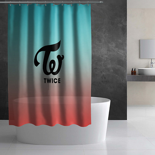 Шторка для ванной TWICE / 3D-принт – фото 2