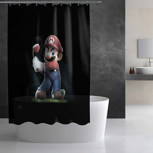 Шторка для ванной Марио / 3D-принт – фото 2