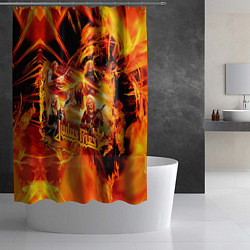 Шторка для душа Judas Priest, цвет: 3D-принт — фото 2
