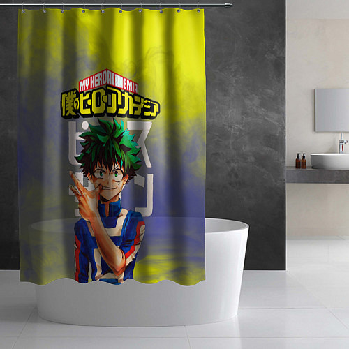 Шторка для ванной Моя геройская академия Изуку / 3D-принт – фото 2