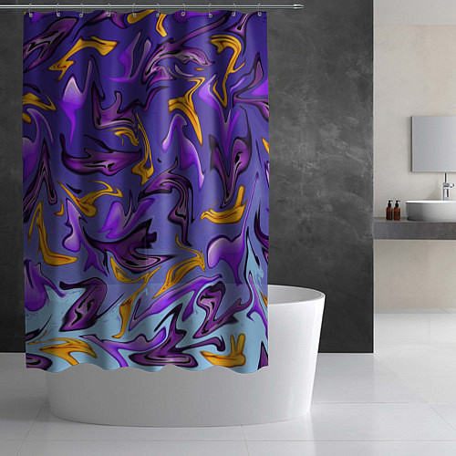 Шторка для ванной Абстракция / 3D-принт – фото 2