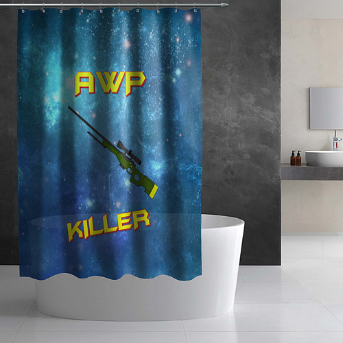 Шторка для ванной AWP killer / 3D-принт – фото 2