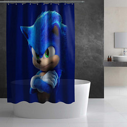 Шторка для душа SONIC, цвет: 3D-принт — фото 2