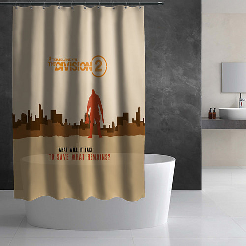 Шторка для ванной Tom Clancy's The Division 2 / 3D-принт – фото 2
