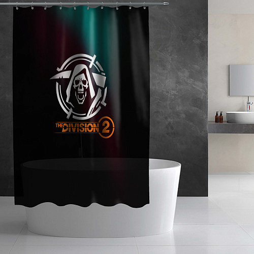Шторка для ванной The Division 2 Logo / 3D-принт – фото 2