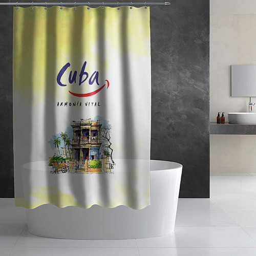 Шторка для ванной Куба / 3D-принт – фото 2
