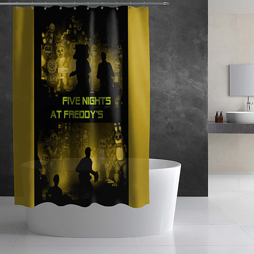 Шторка для ванной Five Nights at Freddy's / 3D-принт – фото 2