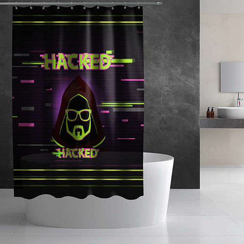 Шторка для ванной Hacked / 3D-принт – фото 2