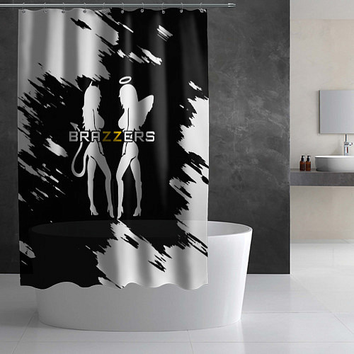 Шторка для ванной Brazzers / 3D-принт – фото 2