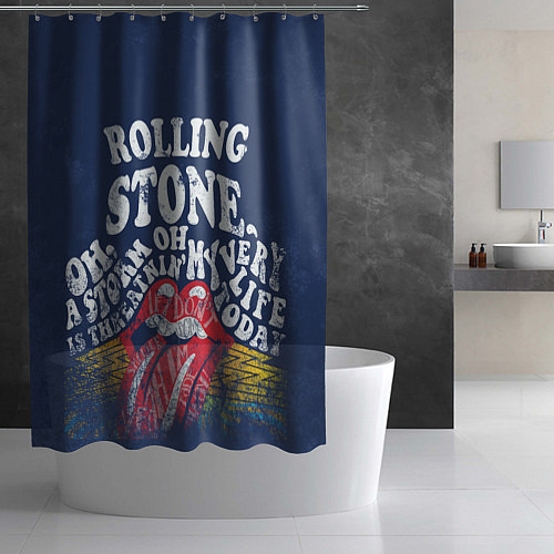 Шторка для ванной Rolling Stone / 3D-принт – фото 2