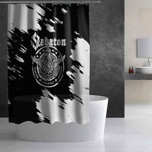 Шторка для ванной Sabaton / 3D-принт – фото 2