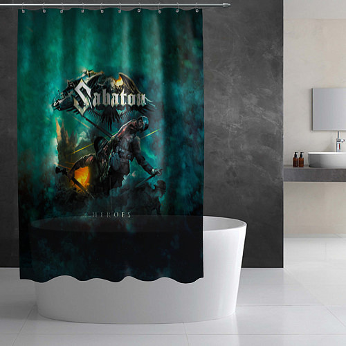 Шторка для ванной Sabaton / 3D-принт – фото 2