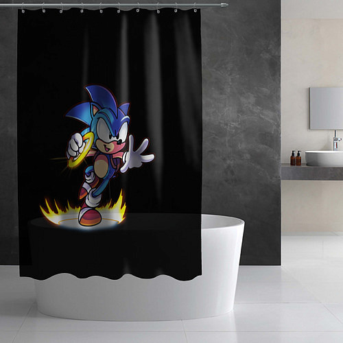 Шторка для ванной Sonic / 3D-принт – фото 2