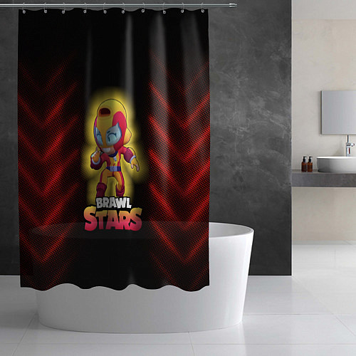 Шторка для ванной BrawlStars Oko / 3D-принт – фото 2