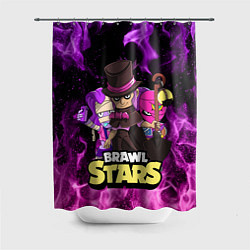 Шторка для душа BRAWL STARS MORTIS, цвет: 3D-принт