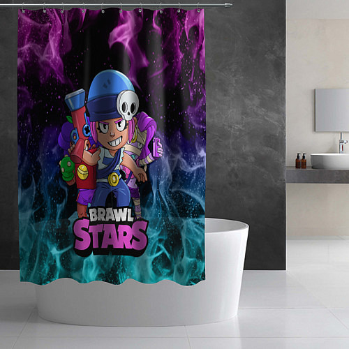 Шторка для ванной BRAWL STARS PENNY, / 3D-принт – фото 2