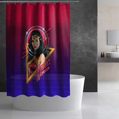 Шторка для ванной Wonder Woman / 3D-принт – фото 2
