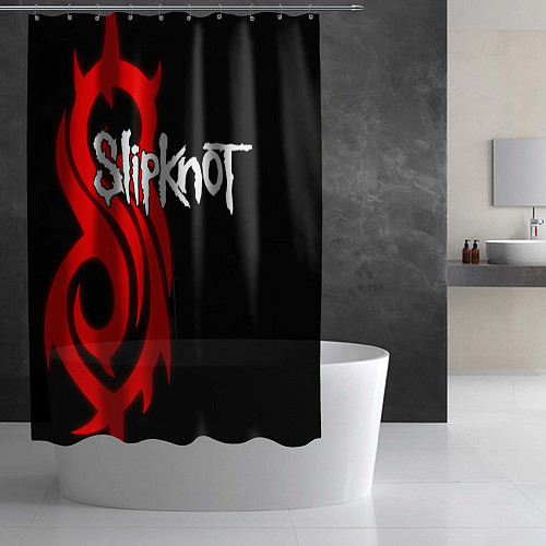 Шторка для ванной Slipknot 7 / 3D-принт – фото 2