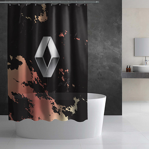 Шторка для ванной Renault спина / 3D-принт – фото 2