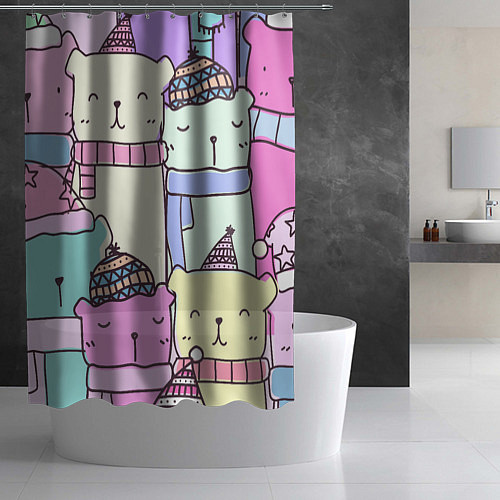 Шторка для ванной Каваи / 3D-принт – фото 2