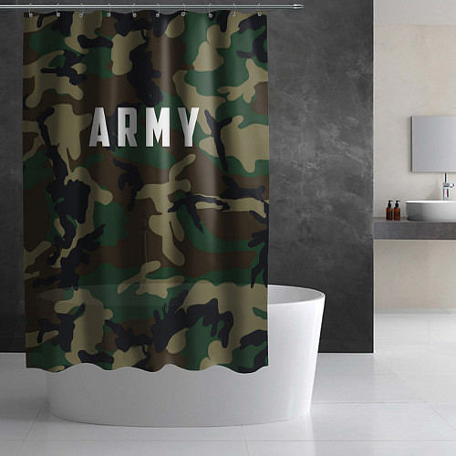 Шторка для ванной ARMY / 3D-принт – фото 2