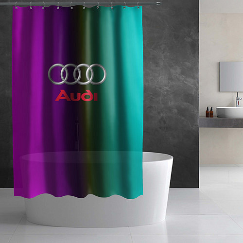 Шторка для ванной Audi / 3D-принт – фото 2
