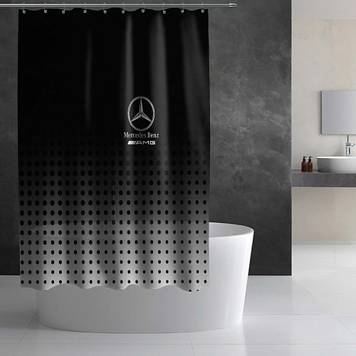 Шторка для ванной Mercedes-Benz / 3D-принт – фото 2