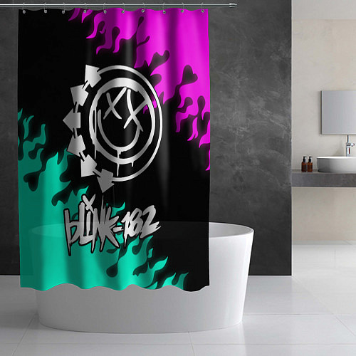 Шторка для ванной Blink-182 5 / 3D-принт – фото 2