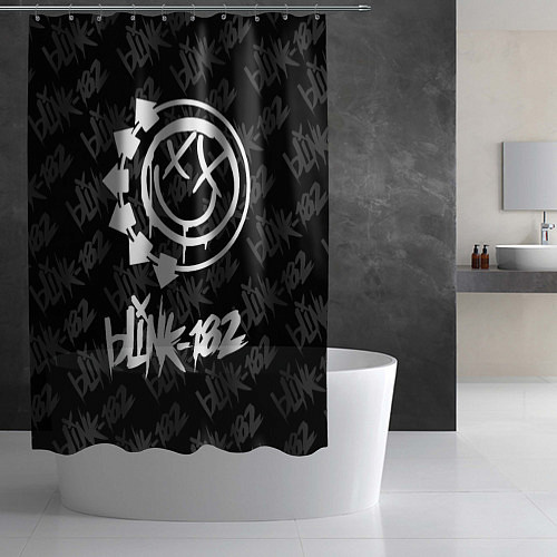 Шторка для ванной Blink-182 4 / 3D-принт – фото 2