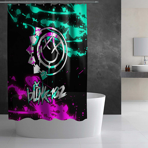 Шторка для ванной Blink-182 6 / 3D-принт – фото 2