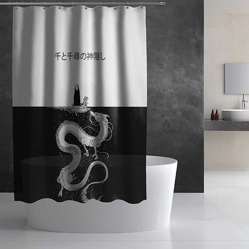 Шторка для ванной Унесённые призраками / 3D-принт – фото 2