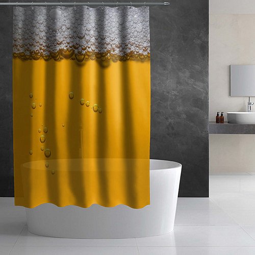 Шторка для ванной ПИВНОЕ СЧАСТЬЕ / 3D-принт – фото 2