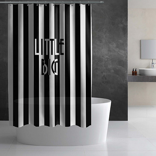 Шторка для ванной Литл,биг / 3D-принт – фото 2