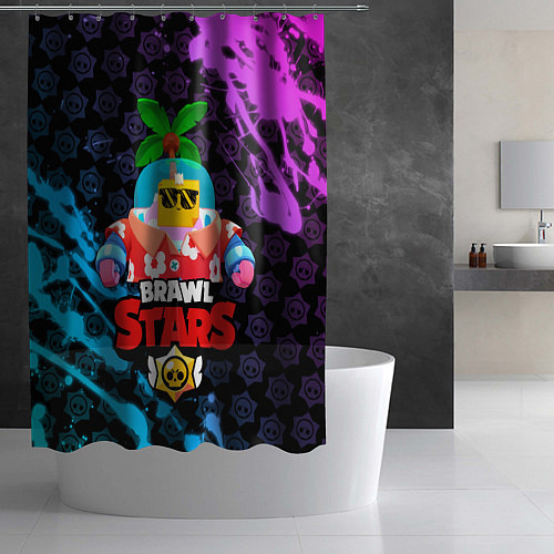 Шторка для ванной BRAWL STARS NEW SPROUT 9 / 3D-принт – фото 2
