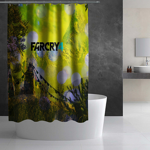 Шторка для ванной FARCRY4 / 3D-принт – фото 2