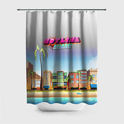 Шторка для душа HOTLINE MIAMI, цвет: 3D-принт
