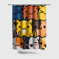 Шторка для душа КОТЕЙКИ, цвет: 3D-принт