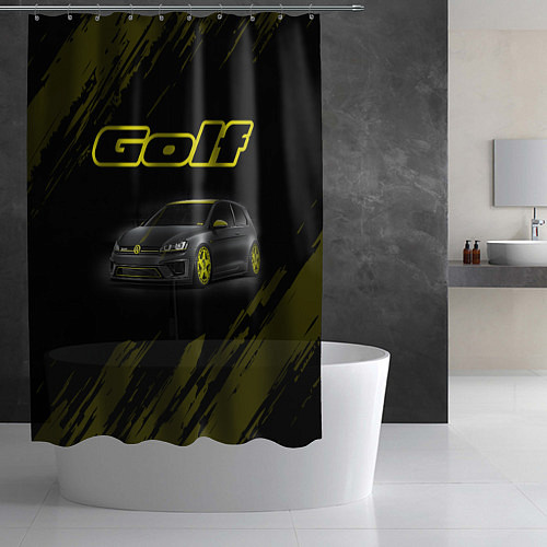 Шторка для ванной Volkswagen Golf mk7 / 3D-принт – фото 2