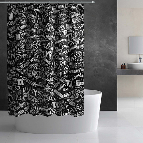 Шторка для ванной Top Hip Hop / 3D-принт – фото 2