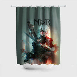 Шторка для душа Nier, цвет: 3D-принт