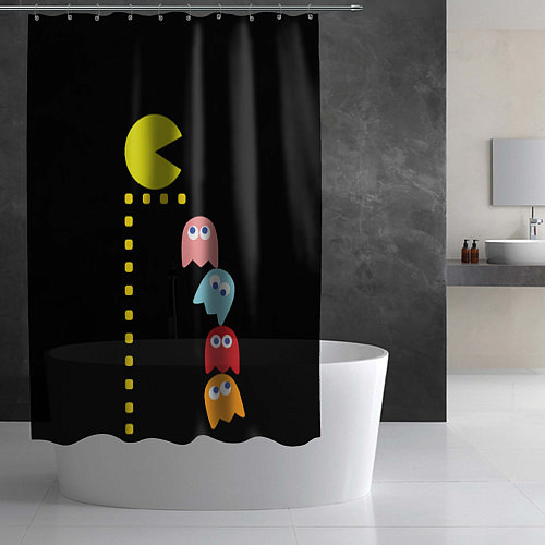 Шторка для ванной Pac-man / 3D-принт – фото 2
