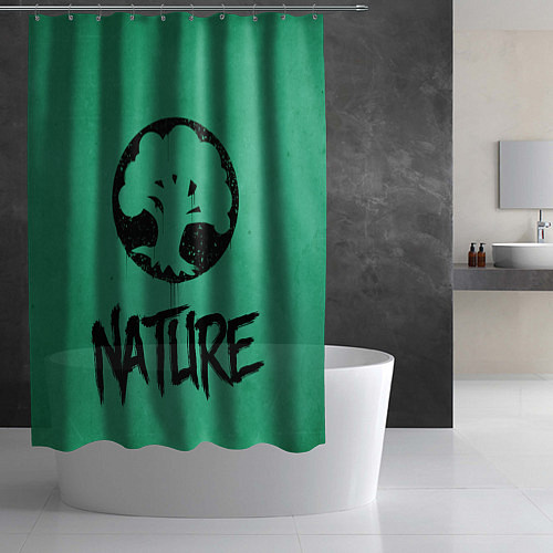 Шторка для ванной Emblems Nature / 3D-принт – фото 2