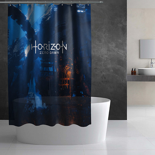 Шторка для ванной HORIZON ZERO DAWN / 3D-принт – фото 2