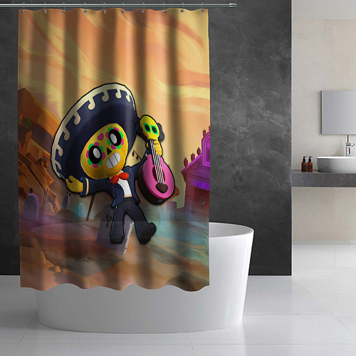 Шторка для ванной Brawl Stars Poco / 3D-принт – фото 2