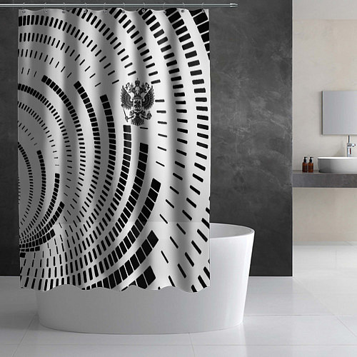 Шторка для ванной Россия / 3D-принт – фото 2