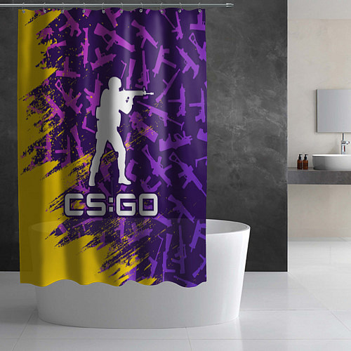 Шторка для ванной CS GO КС ГО / 3D-принт – фото 2