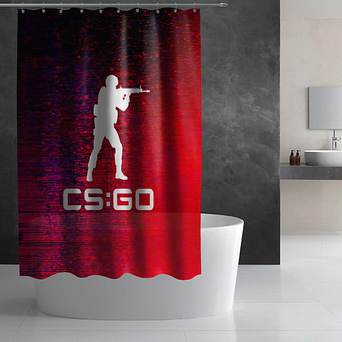 Шторка для ванной CS GO КС ГО / 3D-принт – фото 2